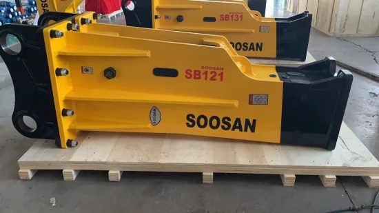Soosan コンクリートロックストーン油圧ブレーカー SB121 掘削機/重機用ボックスタイプ